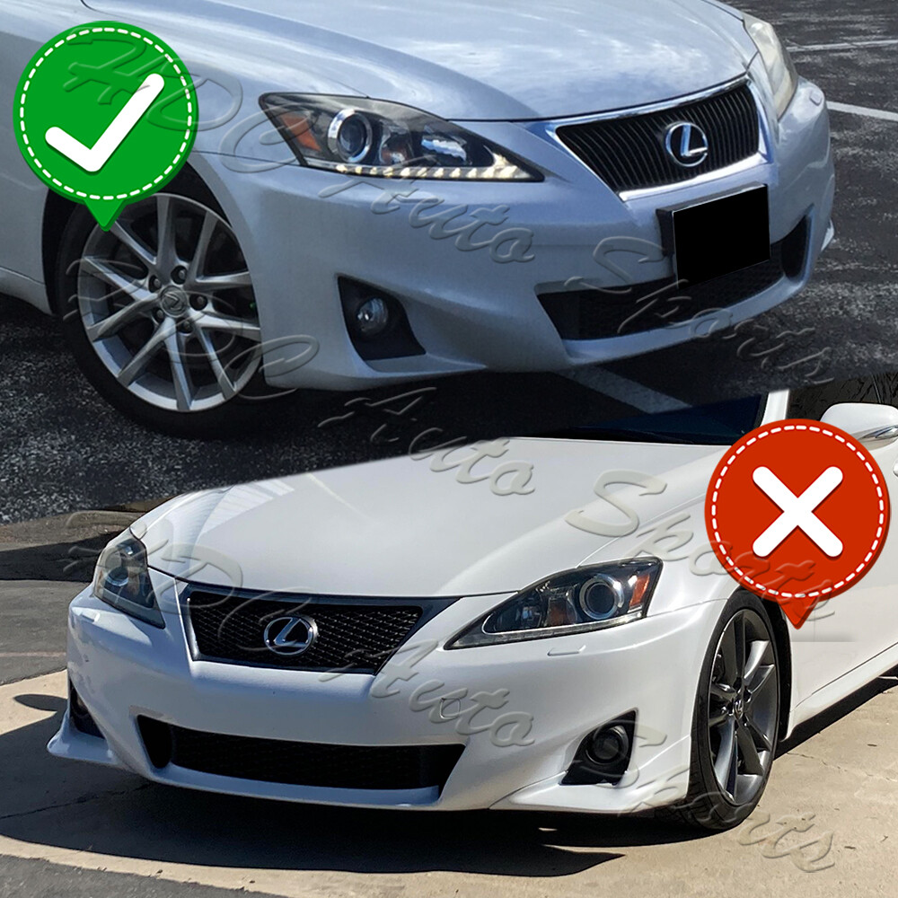 Lexus カフリンクス 2ペア シルバー パールホワイト For 11-13 Lexus IS250 IS350 Painted White Front Bumper Body