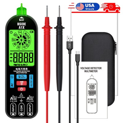A1X Mini Multimeter Digital Tester Voltage Detector DC/AC Voltage Resistance USA