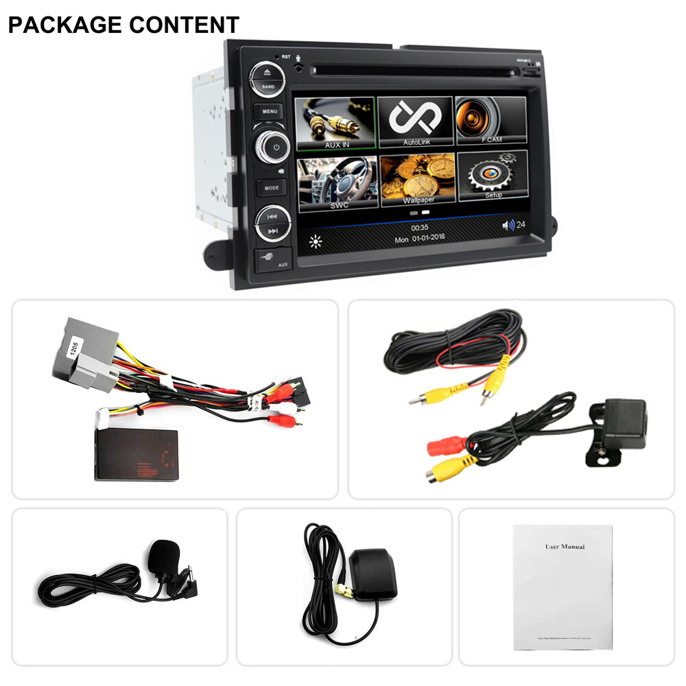 For 2004-2008 Ford F150 F250 Car GPS Navigation DVD Player Stereo Radio +Camera