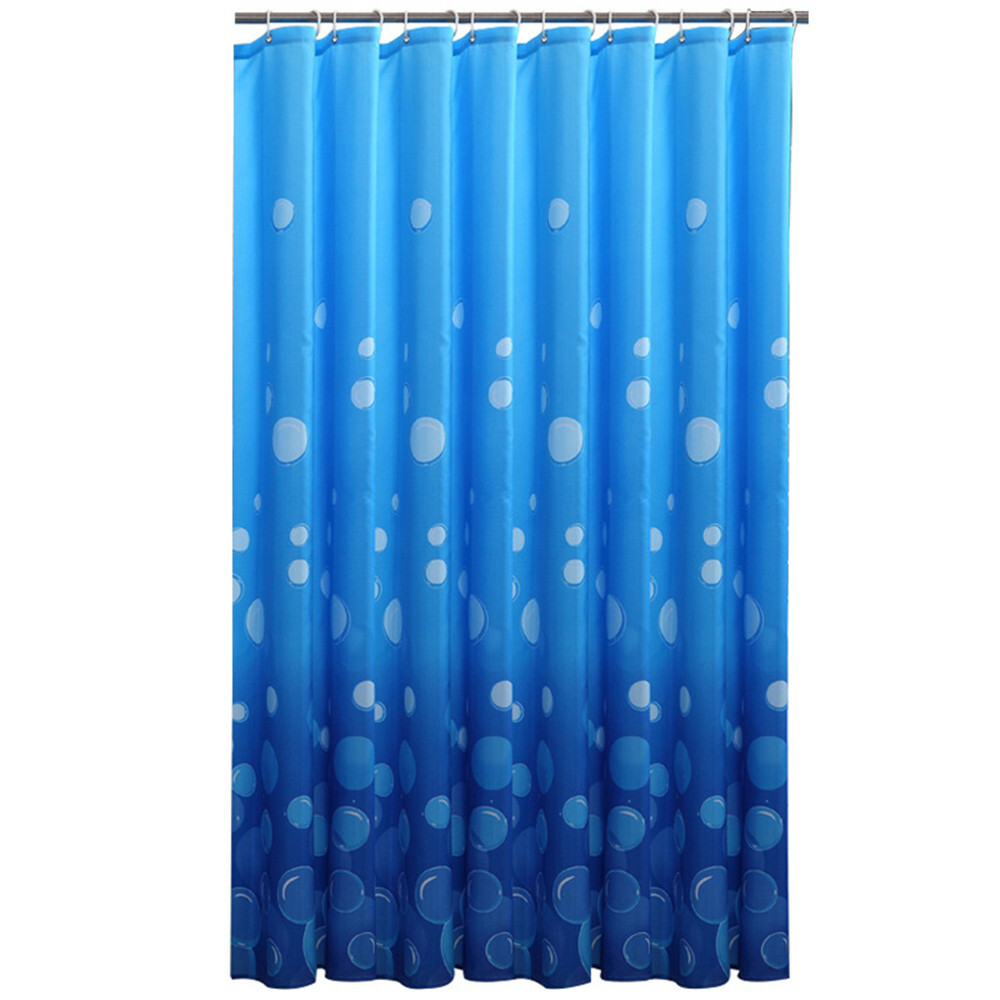 Blau Wasserblase Muster Bad Duschvorhang Hotel Wannenvorhang