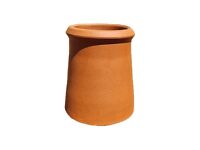 Hepworth Style Roll Top Terracotta Chimney Pot Cap Pepper Red Clay Cover