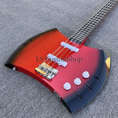 Hot Sale Marceline's Axe Bass Guitar Adventure Time Solid Body 4 String AXE Red