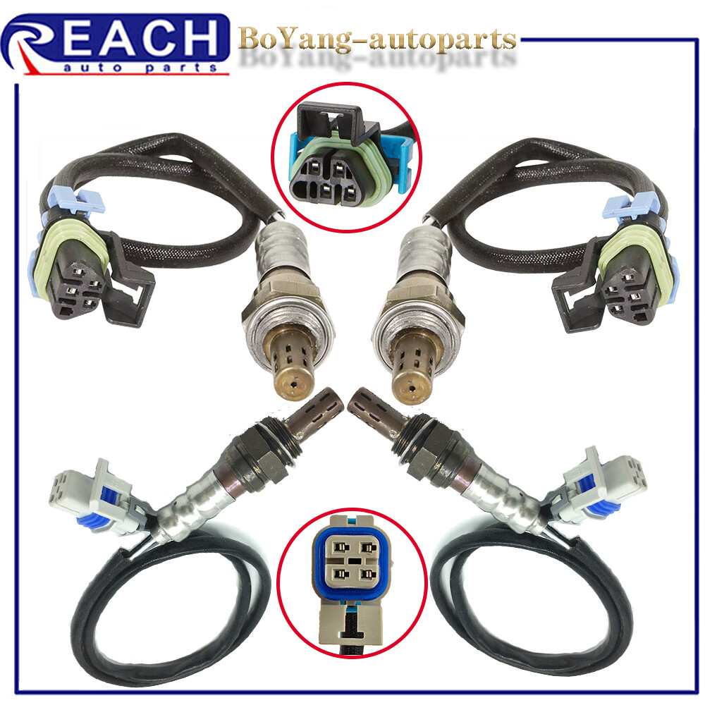4pcs Upstream+Downstream O2 Oxygen Sensor For 20032006 GMC Yukon