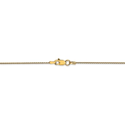 Pre-owned Superdealsforeverything Real 14kt Yellow Gold 1mm Parisian Wheat Chain; 14 Inch; Lobster Clasp