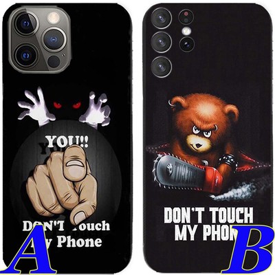 2X Bear You Don't Touch My Phone TPU Case For Samsung Nokia Honor Oneplus Phone