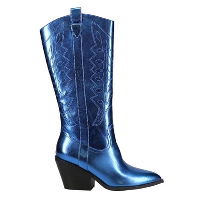 

Синие женские повседневные ботинки Corkys Howdy Tall на молнии 81-0018-423, Синий, Corkys Howdy Tall Zippered