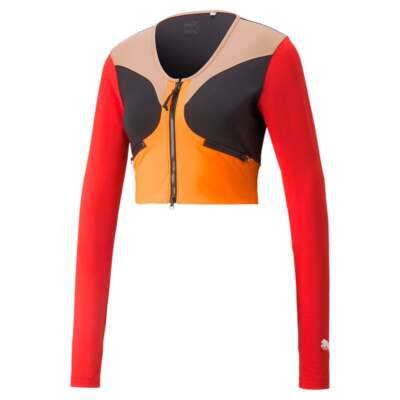 

Футболка Puma Ambrose X Crew Neck с длинным рукавом женские черные повседневные топы 532496-01, Черный