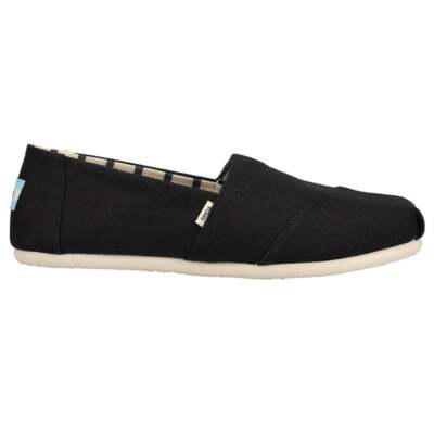 

Черные женские парусиновые слипоны TOMS Alpargata Повседневная обувь на плоской подошве 10013825T, Черный, TOMS Alpargata Canvas Slip On