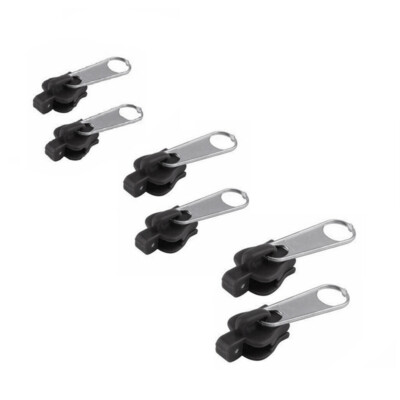 6PCS Fix A Zipper 3 Sizes Zip Head Universal Zipper Slider Puller DIY Sewing US