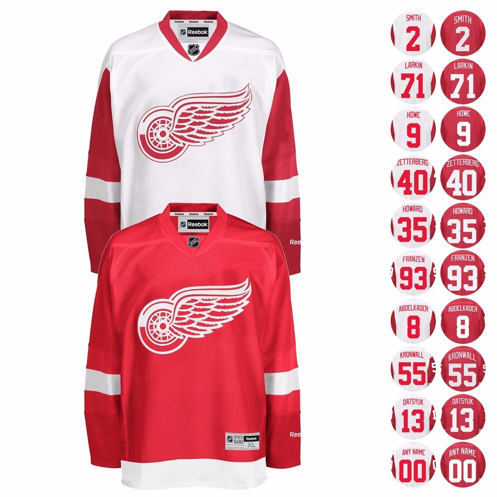 Reebok Team Premier Player Collection 2016 17 Red Wings Jersey