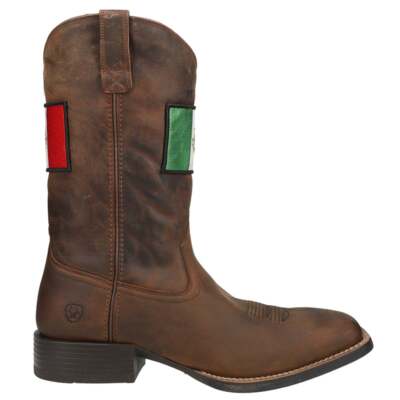 

Ariat Sport Orgullo Mexicano Ii Patriotic Square Toe Cowboy Mens Brown Casual B, Коричневый, Ariat Sport Orgullo Mexicano Ii Patriotic Square Toe Cowboy