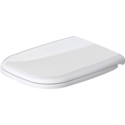 Duravit Toilet Seat 2''x14.13''x17.38'' Elongated Closed Front Cover White Indoor