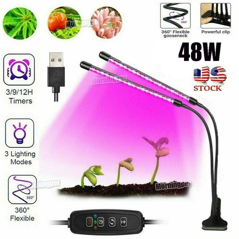Hot!LED Grow Light Full Spectrum Garden Plant PVC Shed Green House Plant Growing