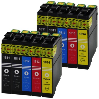 10 XL Tinte Patronen für den Drucker Epson Expression Home XP322