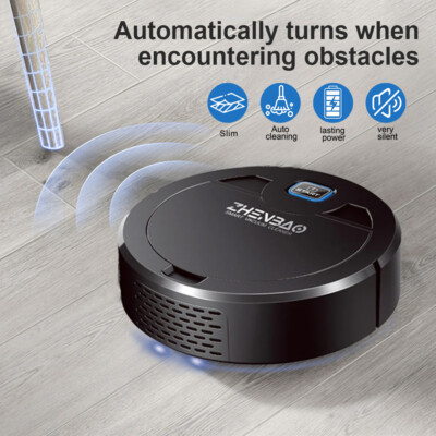 Smart Robot Vacuum Cleaner Automatic Sweeper Floor Carpet Clean Rechargeable UK