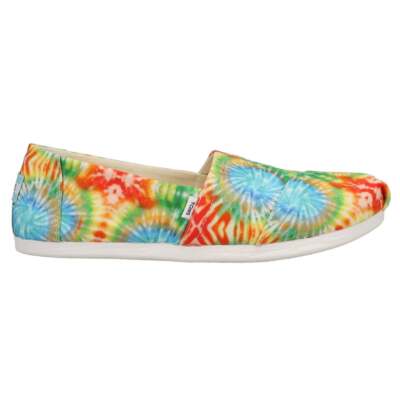 

Красные женские повседневные туфли на плоской подошве TOMS Alpargata Tie Dye Slip On 10017812T, Красный, TOMS Alpargata Tie Dye Slip On