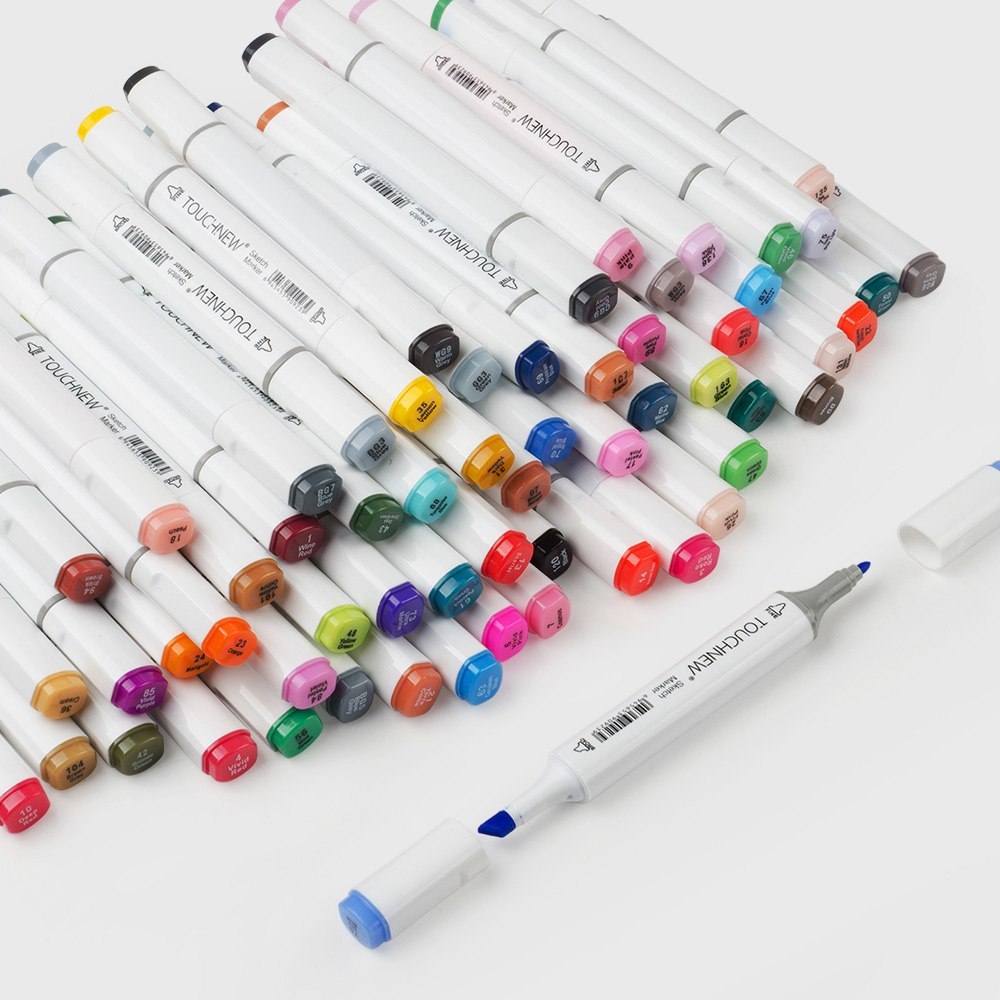 TOUCHNEW 168 Colors Set Marker Pen Artist Painting Manga Dual Head Alcohol