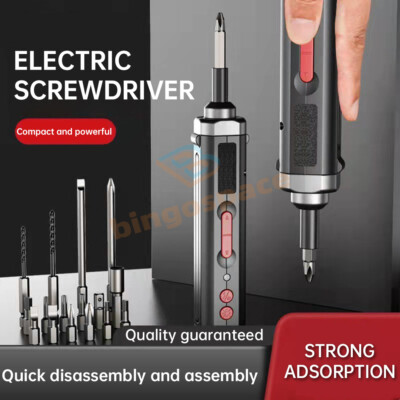 Portable Electric Precision Screwdriver Rechargeable Screw Driver Power Tool US
