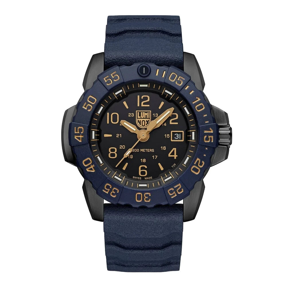 Pre-owned Luminox Navy Seal Foundation Back To The Blue Military Watch 45mm Xs.3255.cb.ns