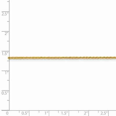 Pre-owned Superdealsforeverything Real 14kt Yellow Gold 1.5mm Cyclone Chain; 18 Inch; Lobster Clasp