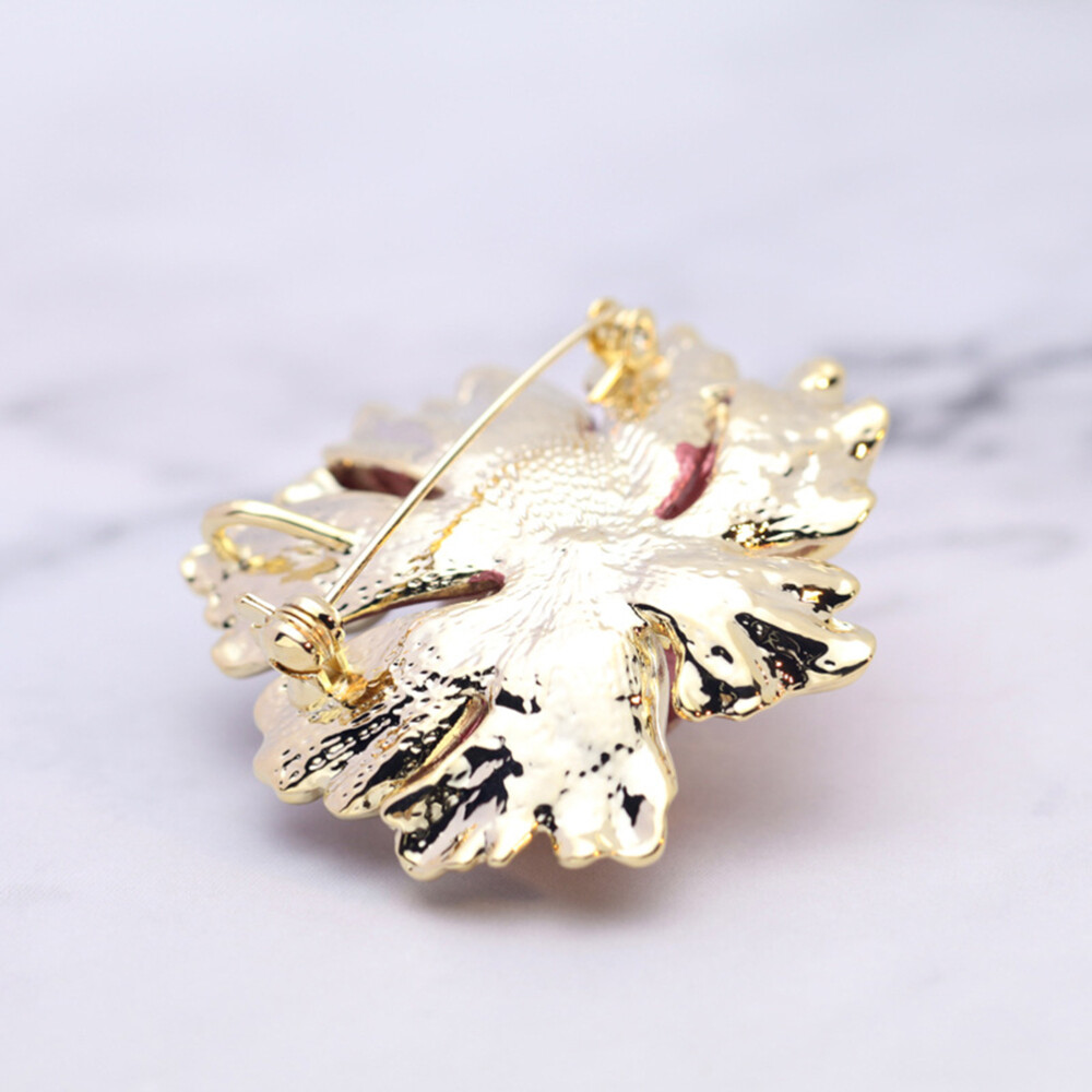 Chinese Style Flower Brooch Inlaid Peony Boutonniere Multi ...