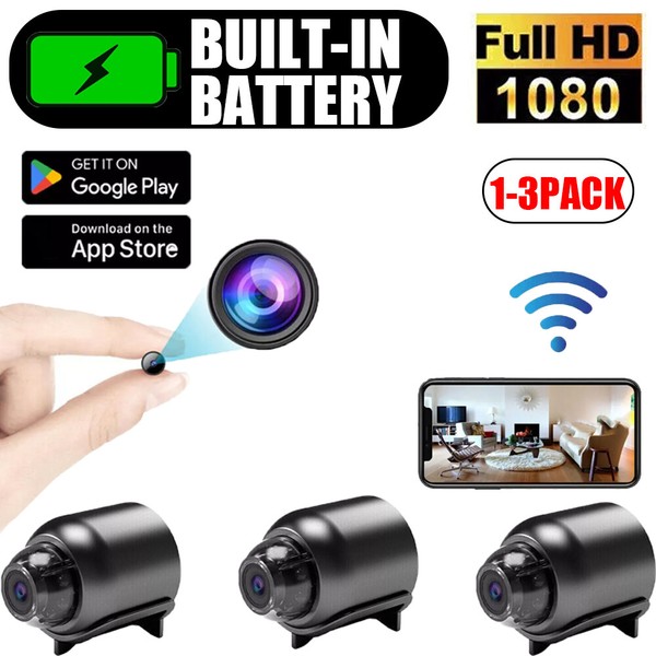 Built-In Battery WIFI Mini HD 1080P Camera Wireless Home Security  Night Vision - Image 17