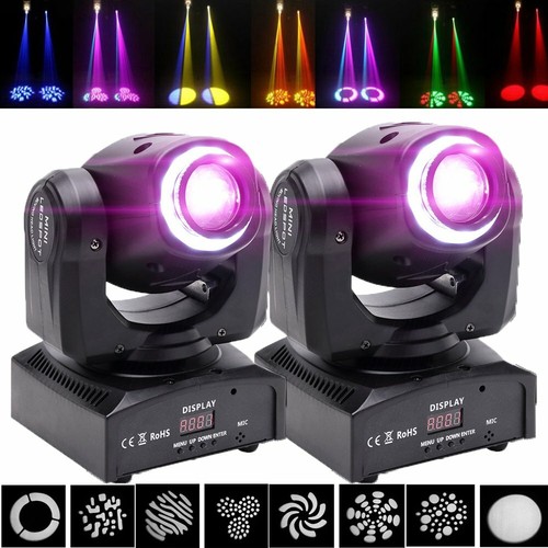 2STK 80W Moving Head Lichteffekte LED Bühnenbeleuchtung RGB Gobo DMX512 DJ Bar