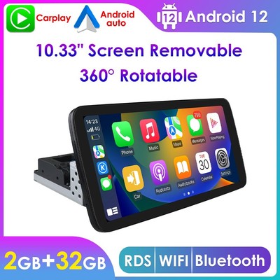 10.33 Inch Android 12 Carplay 4 Core FM Car Stereo Radio GPS Navigation In Dash