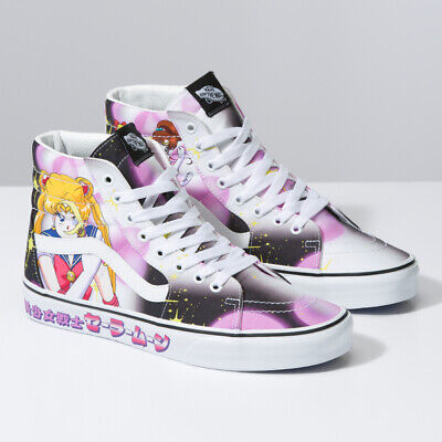 New Vans X Sailor Moon Sk8-Hi Black/Pink Sneakers Limited-Edition 2022