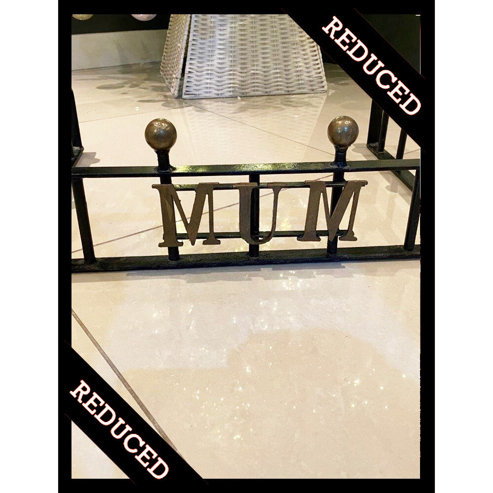 Black Grave Surround MUM Memorial Fence Wrought Iron Grate Garden