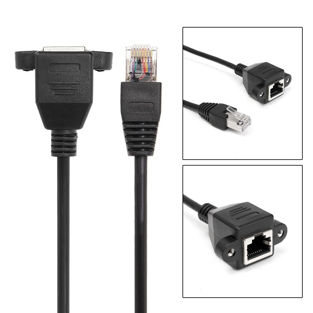 RJ45 Extension Cable Cord CAT5 Ethernet Network Lead Extender Male To Female