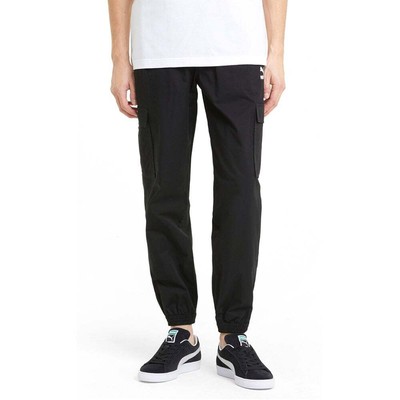 

Puma Classics Cotton Twill Joggers Мужские повседневные спортивные штаны размера  599805-0, Черный, Puma Classics Cotton Twill Joggers