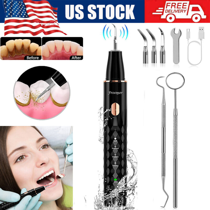 Ultrasonic Electric Tooth Cleaner Dental Plaque Calculus Remover Teeth Cleaner