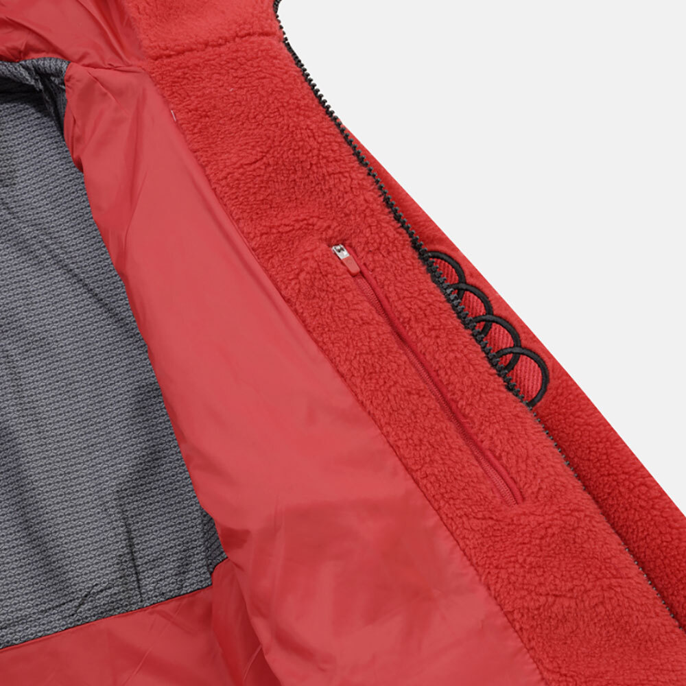 DESCENTE DESCENTE MENS SWISS SKI SHERPA FLEECE JACKET SP323SKT91 RED M-2XL TAKSE