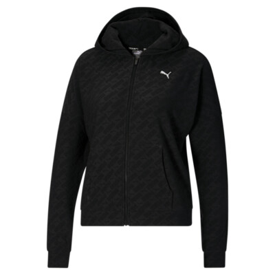 Брендовая флисовая куртка на молнии Puma Fit, женская черная повседневная спортивная верхняя одежда 5
