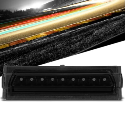 Black Housing/Smoke Lens LED Rear Tail Third Brake Light For 91-96 Corvette C4