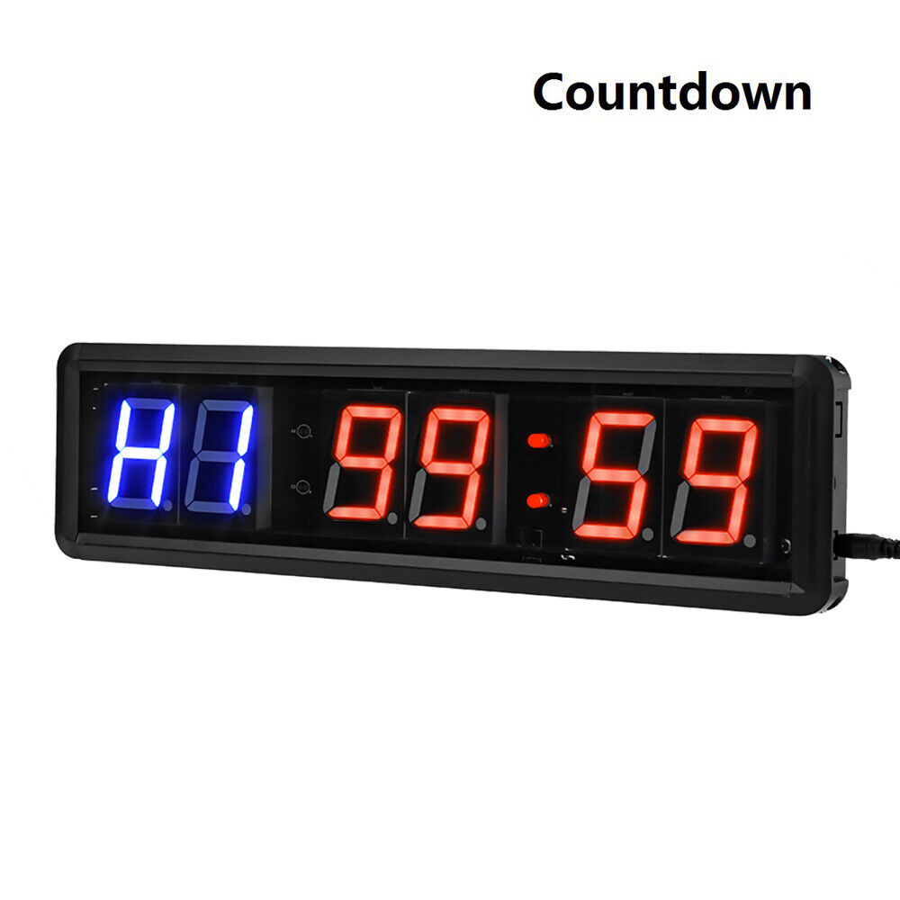 digital watch with interval timer