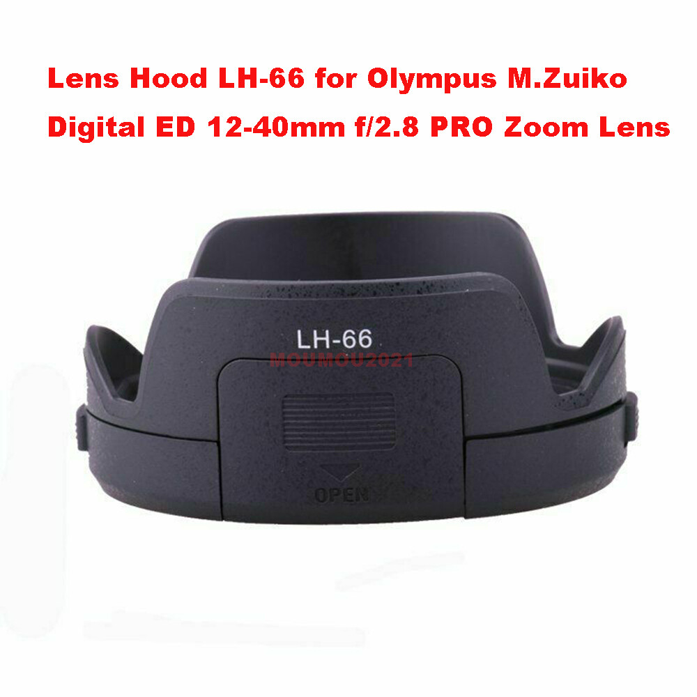 Black Lens Hood LH-66 for Olympus M.Zuiko Digital ED 12-40mm