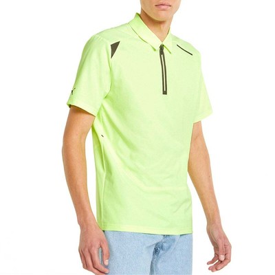 

Puma Porsche Design Active Short Sleeve Polo Shirt Mens Size  Casual 533847-09, Желтый, Puma Porsche Design Active Short Sleeve Polo Shirt