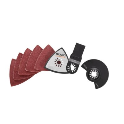 RIDGID JOBMAX MULTI-TOOL BLADE & SANDING ATTACHMENT SET