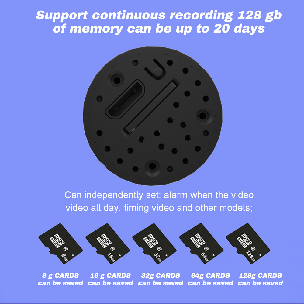 WiFi 1080P Camara Oculta De Seguridad Espia Inalambrica Con Audio y Video