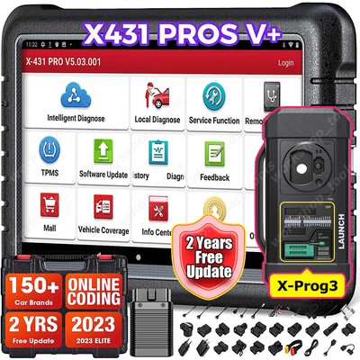 LAUNCH X431 PROS V X-PROG3 Bidirectional Key Coding OBD2 Scanner Diagnostic Tool