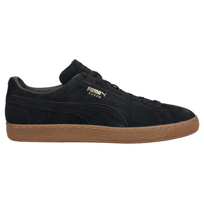 Мужские черные кроссовки Puma Suede Gum Lace Up Повседневная обувь 38117401