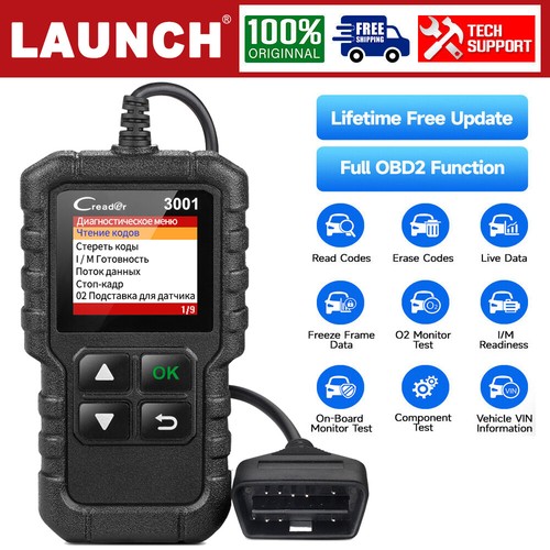 LAUNCH Creader 3001 OBD2 Scanner Car Diagnostic Tool Engine Fault Code Reader