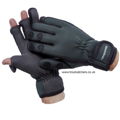 Snowbee Neoprene Gloves FOLD BACK FINGERS- 13122 S