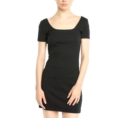 

Платье-футболка Puma Classics Ribbed Scoop Neck Womens Size  Casual 533293-01, Черный