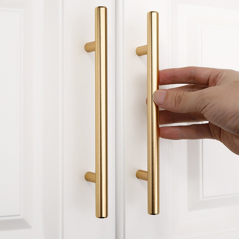  10 Pcs PoignÃ©Es En Acier Inoxydable Boutons De Porte D'Armoire DorÃ©S