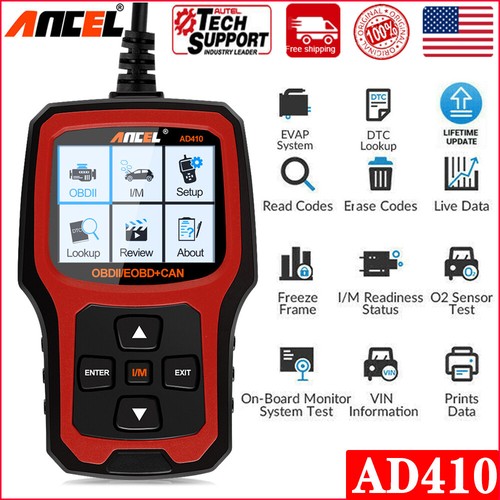 Obd2 Code Reader Car Engine Light Check O2 Sensor Test Auto Diagnostic