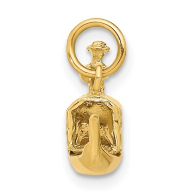 Pre-owned Skyjewelers Real 14kt Yellow Gold 3d Gondola Charm