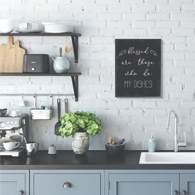 Stupell Blessed Dishes Funny Family Kitchen Word Design  16 x 20